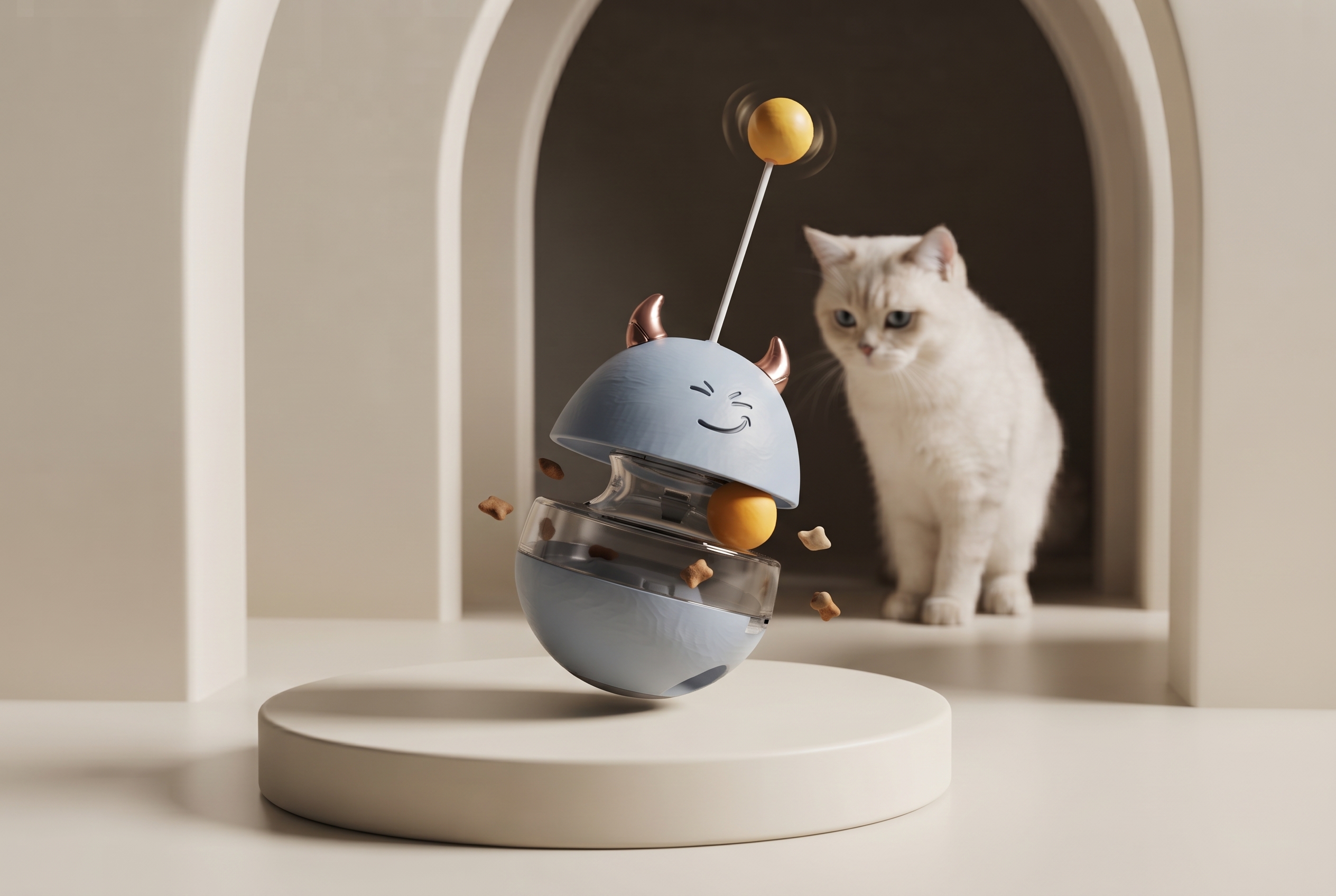 Interactive Cat Treat Ball Toy