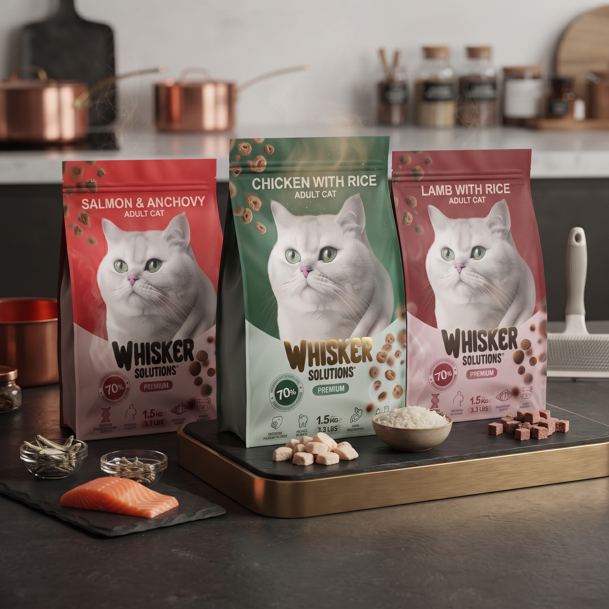 Whisker Imported Premium Cat Food 1.5kg