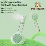 WaggyTech 2-in-1 Cat & Dog Self-Clean Brush with Spray