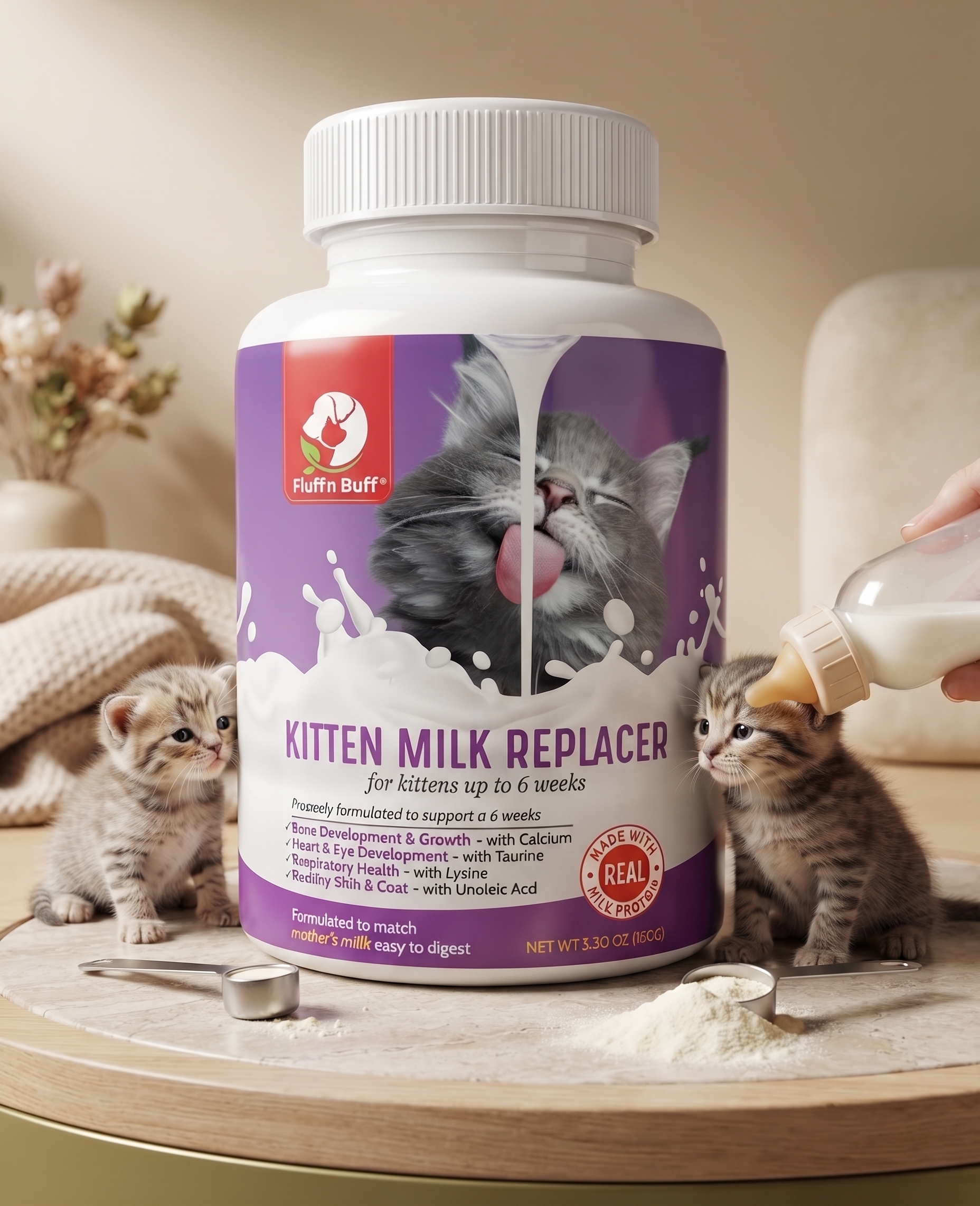 Fluff n Buff Kitten Milk Replacer