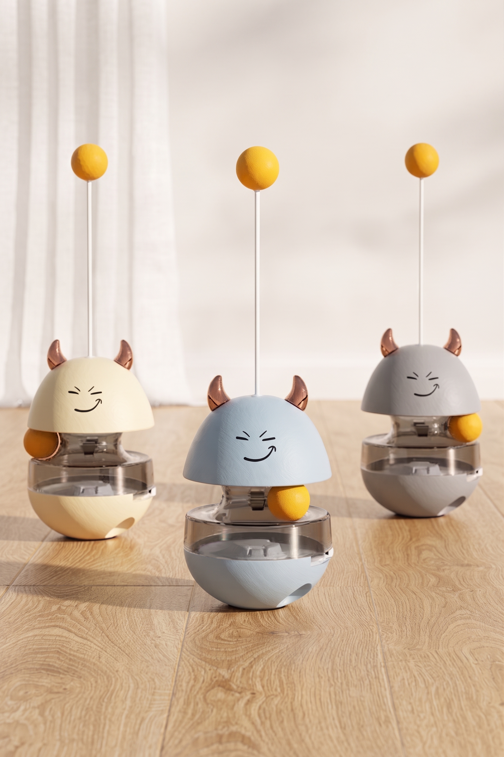 Interactive Cat Treat Ball Toy with Dispenser & Slow Feeder - Image 3