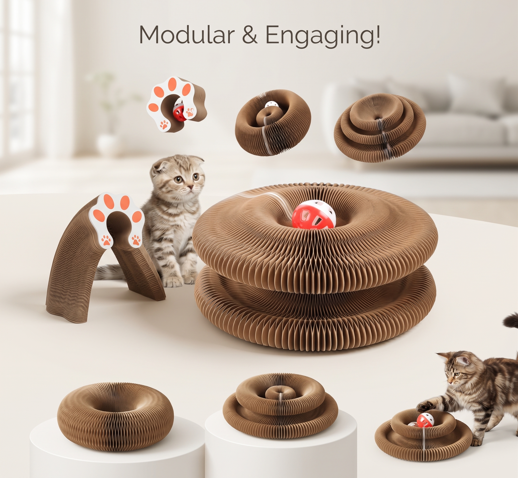 Magic Organ Board Interactive Cat Toy