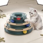 3-layer interactive cat toy tower