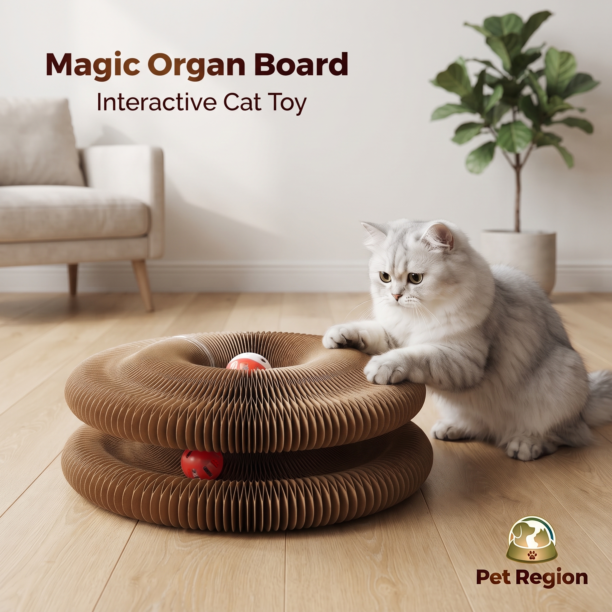 Magic Organ Board Interactive Cat Toy