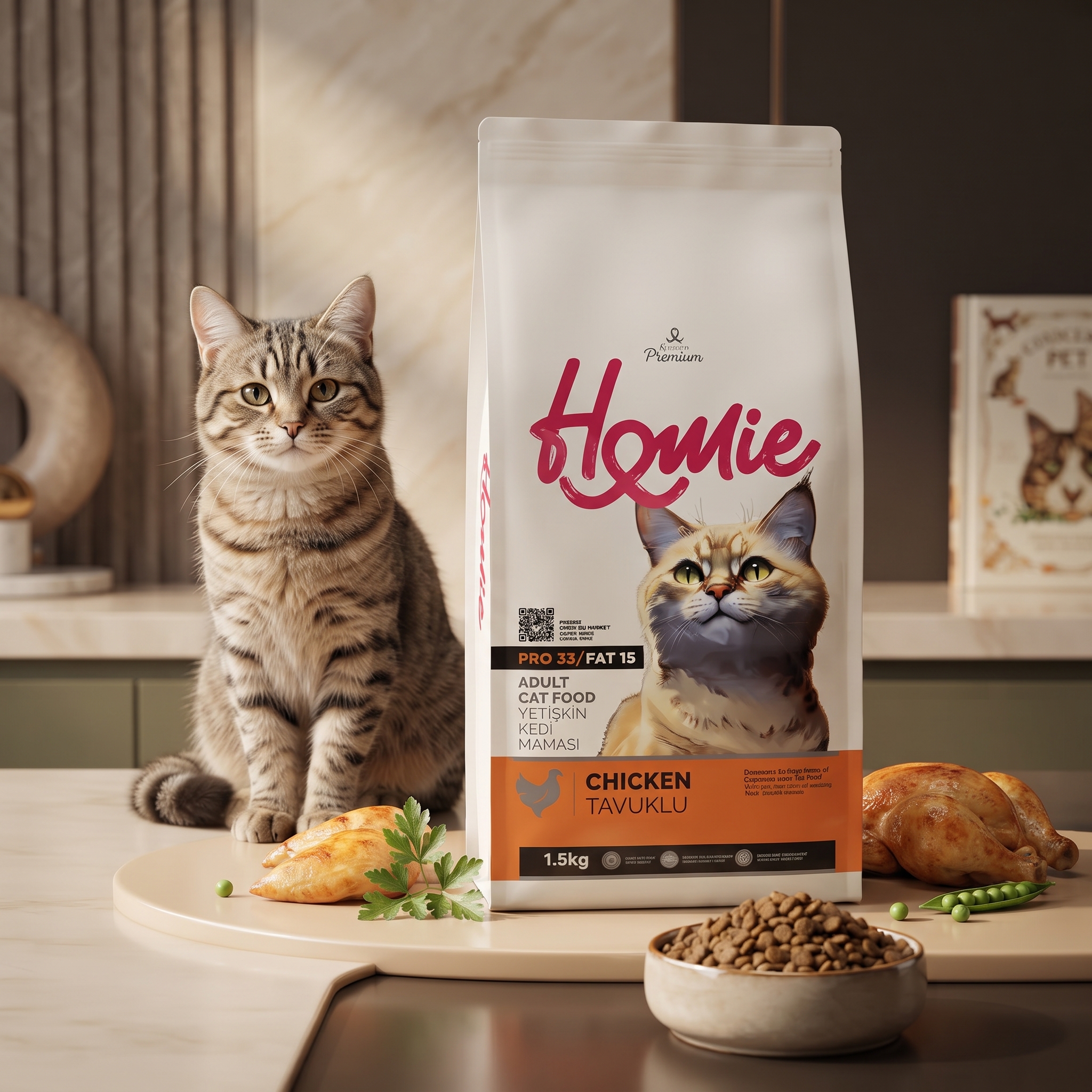 Homie Adult Chicken Cat Food 1.5kg