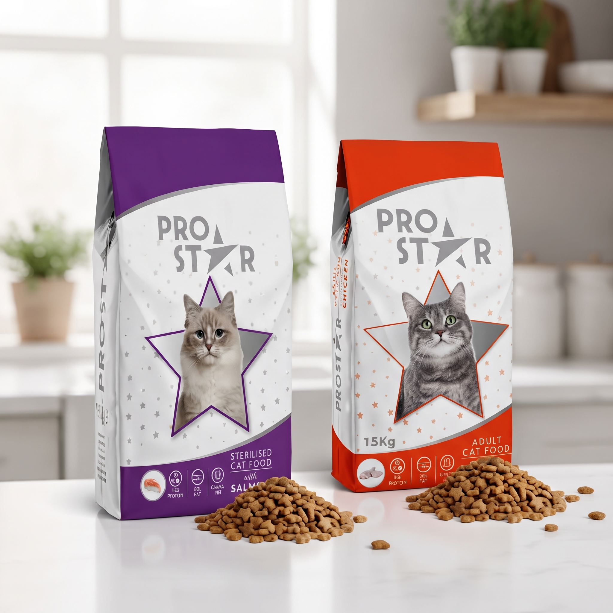 ProStar Adult Cat Food 1.2kg – Chicken & Salmon Gourmet Formula