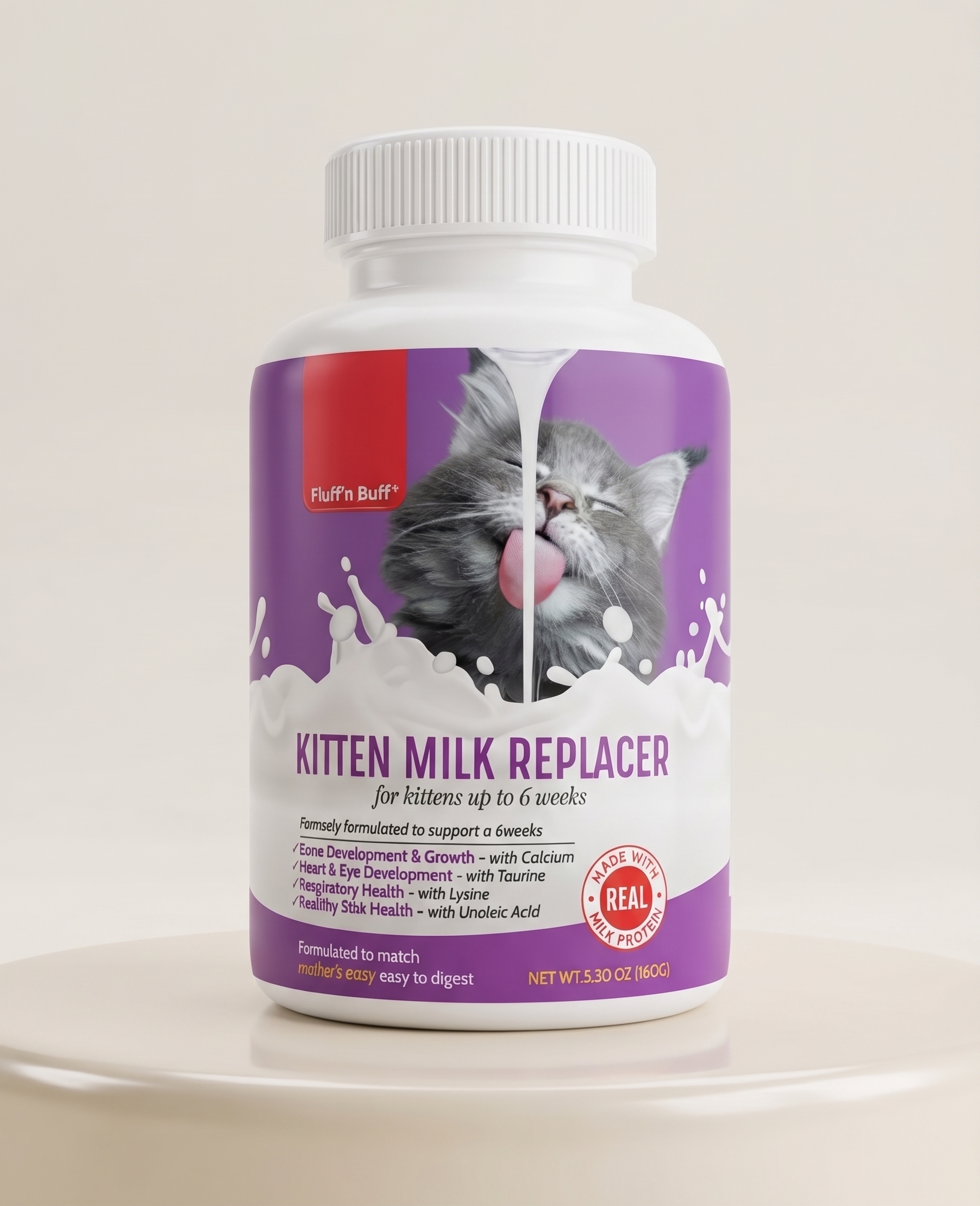 Fluff n Buff Kitten Milk Replacer – Complete Nutrition for Kittens - Image 3