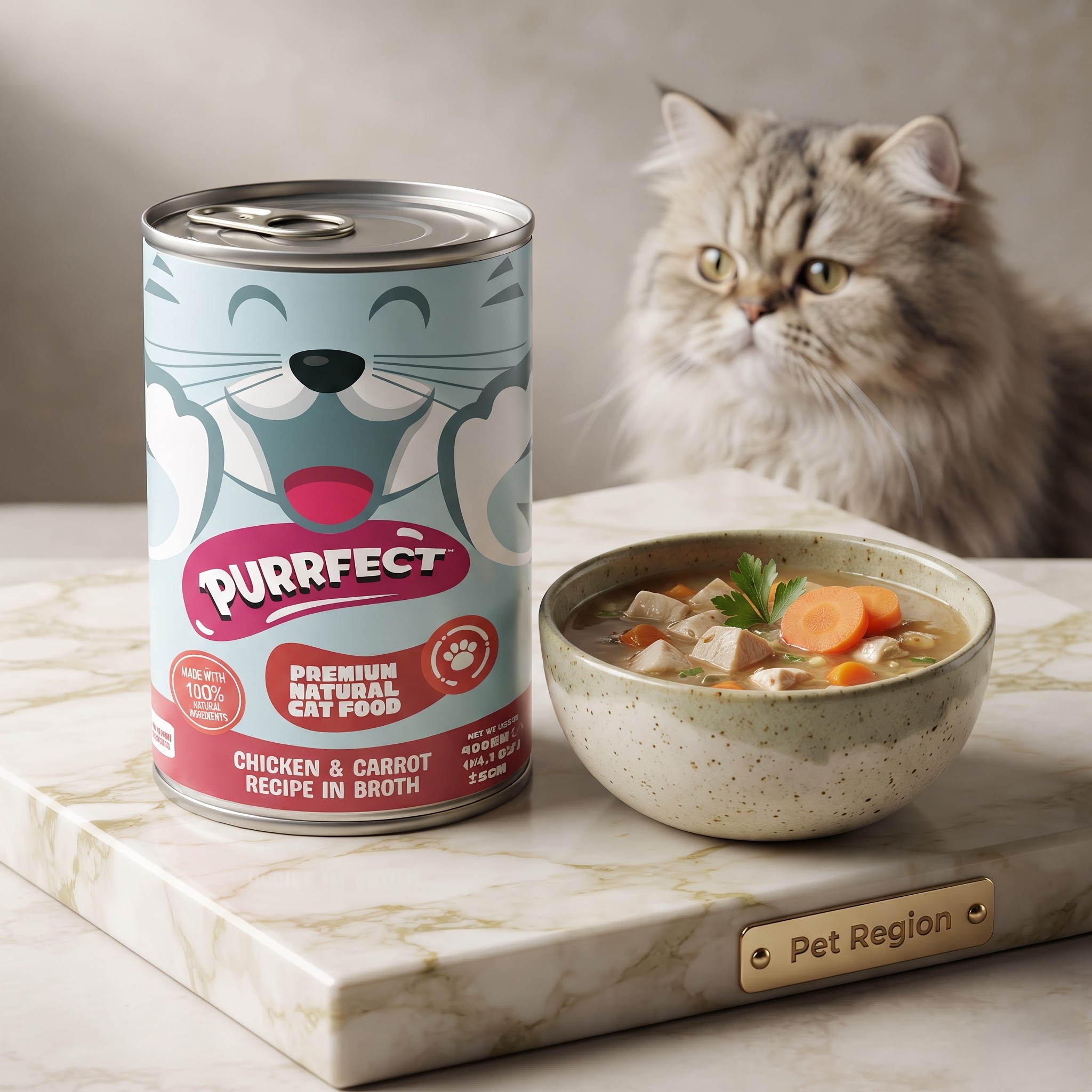 Purrfect Gourmet Wet Cat Food – Chicken & Carrot in Gravy, 400g