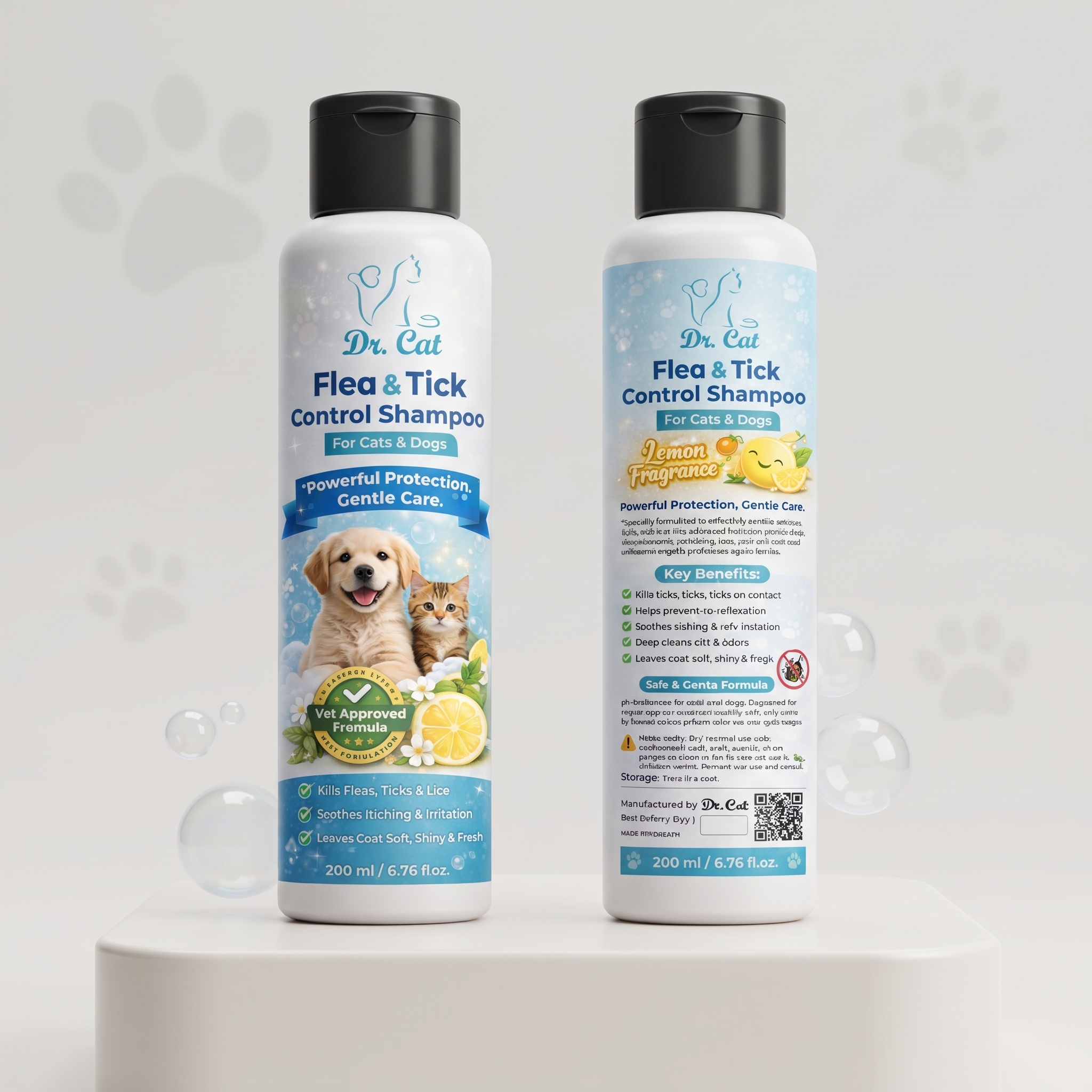 Dr. Cat Flea & Tick Control Shampoo 200ml