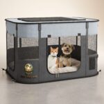 Portable Foldable Pet Playpen for Dogs & Cats – Indoor & Outdoor Kennel