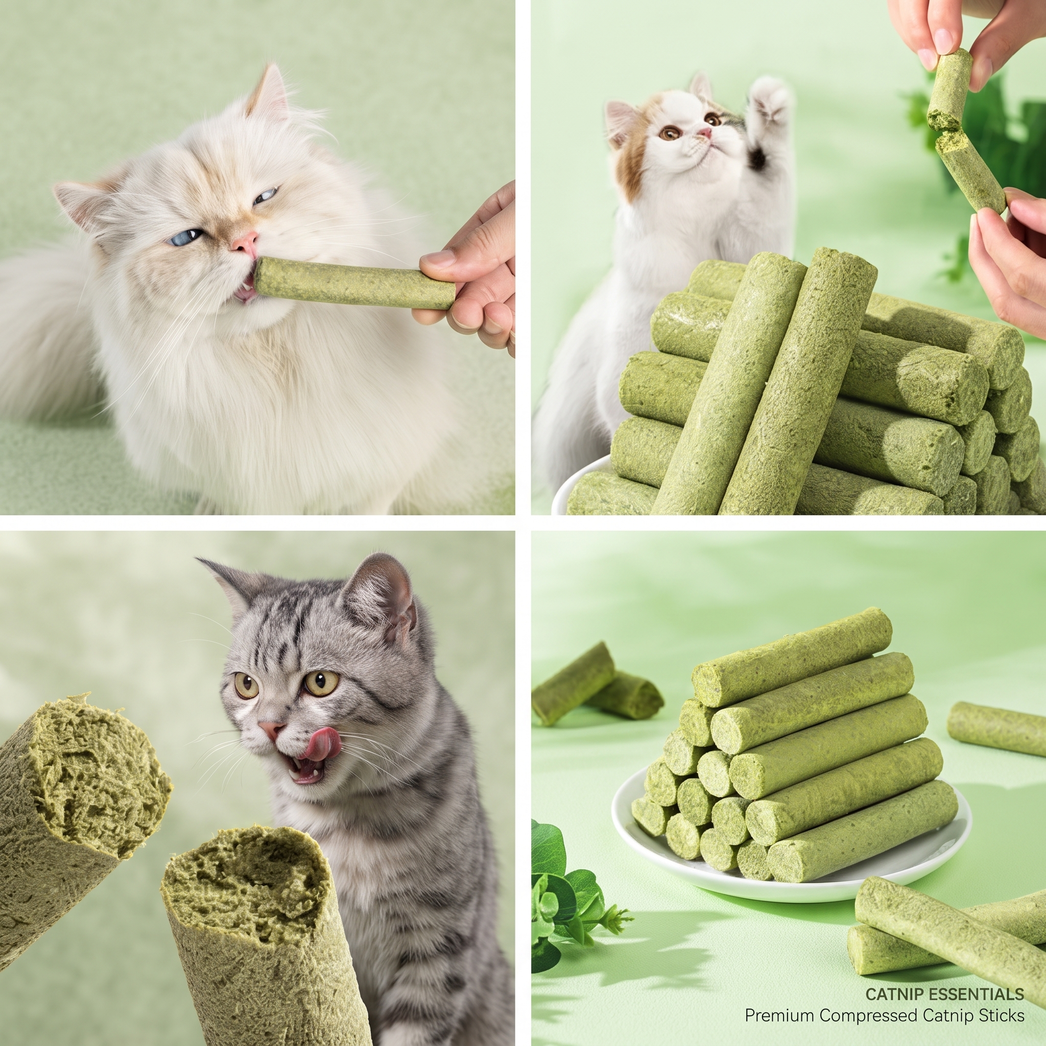 Cat Dental Chews Grass Sticks β Chicken Flavor, 6 Pcs - Image 3